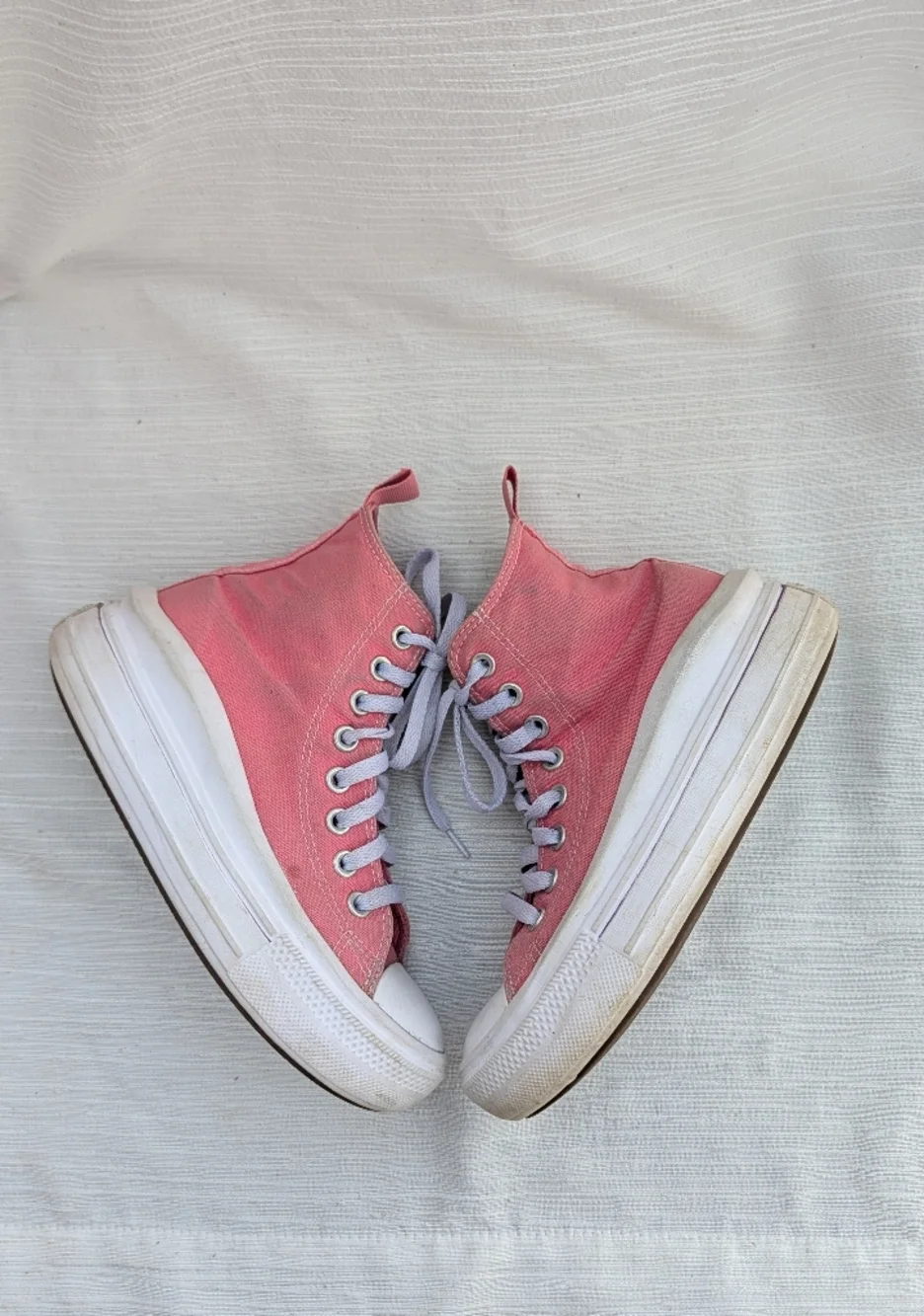 Converse Chuck Taylor All Star Platform High Top Sneakers - Pink Youth Size 3.5